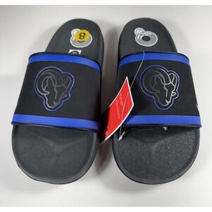NIKE Offcourt LA Rams NFL Slides Sandals Blue Black Women's 9.5 *NEW* DD0556-001